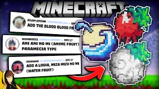 I Added YOUR Devil Fruit's IDEAS into MINECRAFT!?!