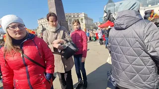 Масленица Владивосток площадь. Гулянья.