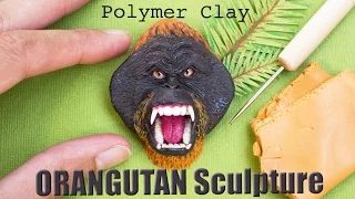 Polymer Clay Orangutan/Ape Sculpture // Art Speed Sculpting