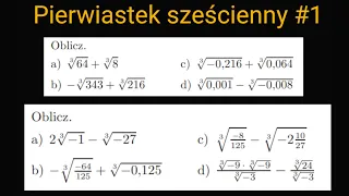 Pierwiastek sześcienny #1