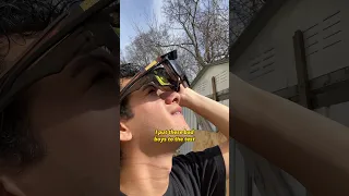 Homemade eclipse glasses…