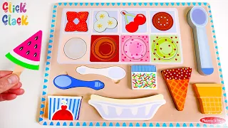 Counting for Kids Through Pretend Play with Ice Cream Puzzle