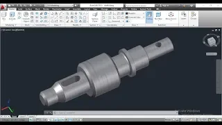 shaft modeling in autocad by autocadcmd