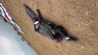 原降失敗 paragliding top landing fail