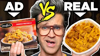 Frozen Food Ads vs. Real Life Food (Test)