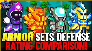 Armor Sets - Defense Rating Comparison (Terraria 1.4)