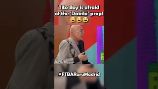 Tito Boy is afraid of Lolong's "Dakila" head prop! 🤣