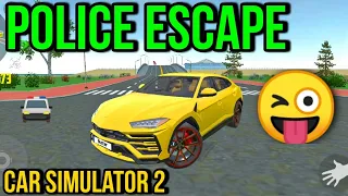 Escaping From Police - Police Chase Mission First Look Gameplay - Car Simulator 2