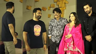 NTR Looks Towards Alia Bhatt At  Brahmastra Movie Press Meet | Ranbir Kapoor | SS Rajamouli | NQ