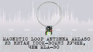 Magnetic loop antenna AMLA50 из Китая 100K-30MHz лучше, чем MLA-30