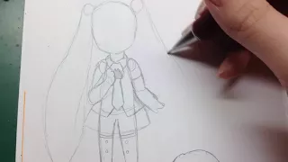 Sakura miku speed draw