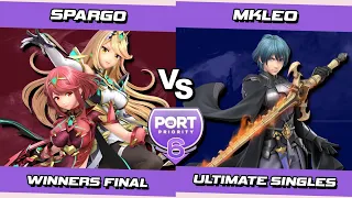 Port 6 Winners Final - Sparg0 (Pyra & Mythra) Vs. MkLeo (Byleth) SSBU Ultimate Tournament