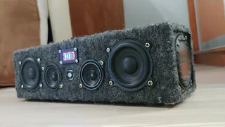 Nightingale audio. Портавная Блютуз колонка своими руками. Bluetooth speaker 2×50Wt JBL extreme