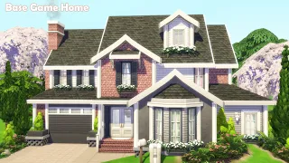 Suburban Family Home 🌷 | Base Game | No CC | The Sims 4 Speed Build