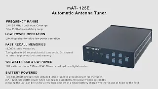 mAT-125E Automatic Antenna Tuner - Feature Overview