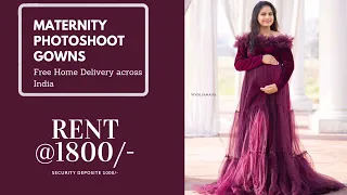 Rent Exclusive Maternity Shoot Gowns | Select Use & Return |Free Home Delivery across 🇮🇳.Book Now 👍