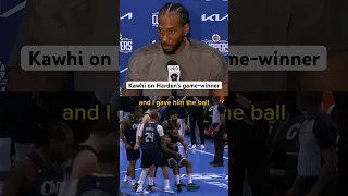 Kawhi breaks down James Harden's game-winner