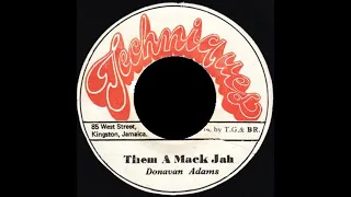 7''Donovan Adams - Them A Mack Jah & Version 1975