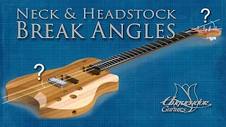 How to determine Headstock & Neck Break Angles for your guitar build the easy way. - Tutorial.