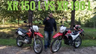 Honda xr 190l vs Honda xr 150l 2017 (diferencias)