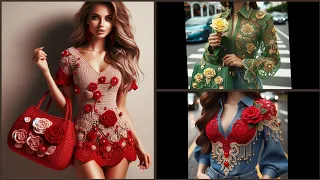 RED ♥️ OR  GREEN 💚? 😮. THE BEST Crochet Dress. MUST WATCH 🙏#crochet #knitting #viral #fashion #wool