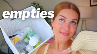 EARLY SPRING EMPTIES // body care for sensi skin + hydrating skincare 🧖🏼‍♀️