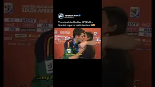 Casillas KISSES a Spanish Reporter on LIVE TV 😱🔥#casillas #wife #fyp