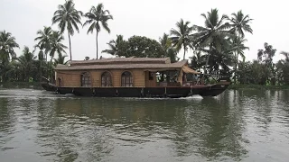 Керала, Индия, Kerala, India, houseboat