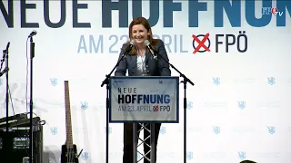 Die Rede von Marlene Svazek beim Wahlfinale 2023 der FPÖ-Salzburg