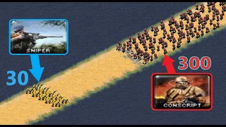 Can 30 Snipers hold down The Front Line? - Red Alert 2 - SPARTA EDITION