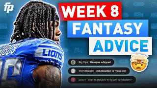 Live: Week 8 Lineup Advice | Injuries, Matchups and More (2023 Fantasy Football)