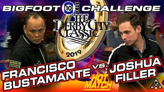HOT MATCH: Francisco BUSTAMANTE vs Joshua FILLER - 2019 DERBY CITY CLASSIC BIGFOOT 10-BALL CHALLENGE