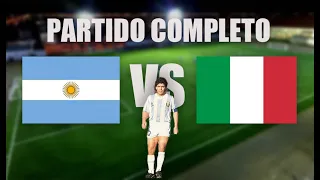 ITALIA 0 ARGENTINA 0 (Amistoso 1989) Partido completo