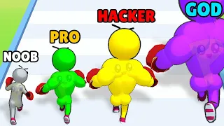 NOOB vs PRO vs HACKER vs GOD in Level Up Runner