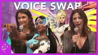 Overwatch voice swap with Mercy, Pharah, Symmetra, and Sombra