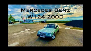 Mercedes Benz W124 (E-Class) 200D 1988 Oldtimer POV Ride on German Highway