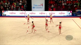 Romania (ROU) - 2019 Rhythmic Junior Worlds, Moscow (RUS) - Qualifications 5 Ribbons