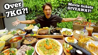 EATING EVERYTHING AT SHAW PLAZA! | 7KG (20 SERVINGS) OF FOOD EATEN IN AN HOUR! | Movie Giveaway!