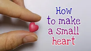 How to make a heart without molds with polymer clay /Stereophonic heart