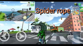 spider rope game played 🚲 cycle and helicopter 🚁