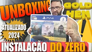 ✅UNBOXING + DESTRAVE DO PS4 EM 2024 #goldhen