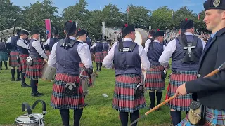 Field Marshal Montgomery Pipe Band 6/8 Marches during March Past @World Pipe Band Championships 2022