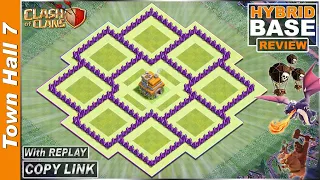 NEW TH7 Base 2021!! Town Hall 7 TROPHY/FARMING (Hybrid) base with Copy link - Clash of Clans