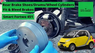 2008 Smart Fortwo 451 - Replacing Rear Brake Shoes, Brake Drums and Rear Wheel Cylinders