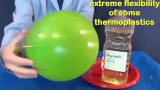 how to push a stick through a balloon and water filled bag a science with bobert video short