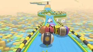 Action Balls Gyroscope Race Gameplay Level 54