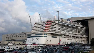 Carnival Jubilee | ship launch with spectacular float out of brand new Carnival Cruise Line ship |4K