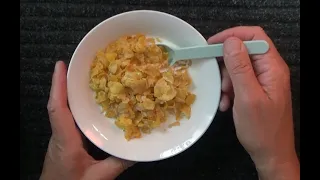 ASMR - Whispering & Eating Corn Flakes - Australian Accent -Discussing in a Quiet Whisper & Crinkles