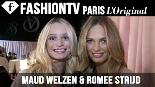 Victoria's Secret Fashion Show 2014-2015 BACKSTAGE:  Maud Welzen & Romee Strijd | FashionTV