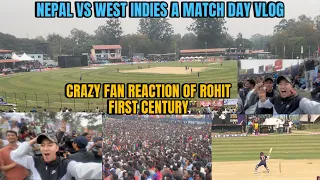 Victory For Nepal 🤯| Rohit first T20 Century | Crazy crowd Reaction 😮 Nepal vs West Indies A |